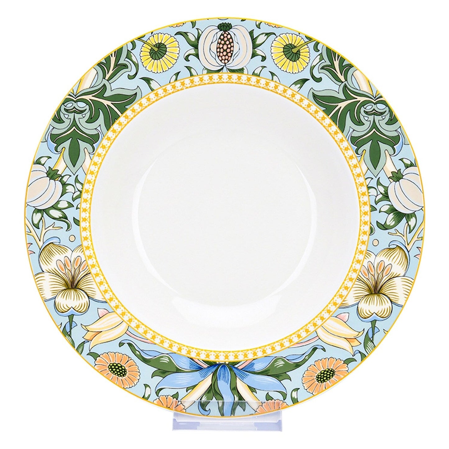 STP Goods Morris Garden Bone China Dinnerware Set da 24 per 6 persone