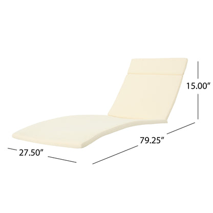 Set di cuscini da esterno Salem per chaise longue - Solo cuscini (set di 2) di Christopher Knight Home - 79,25 L x 27,50 W x 1,50 H