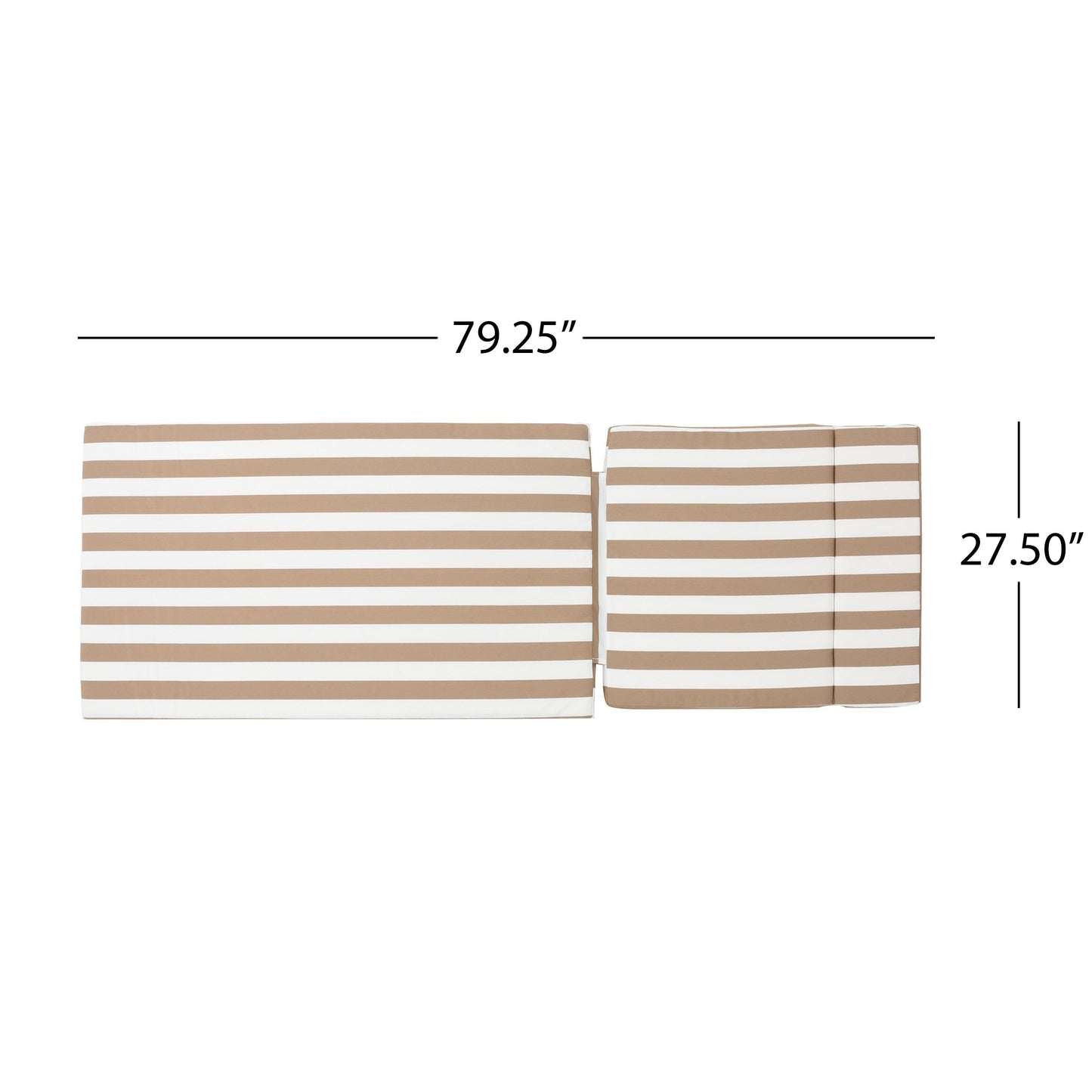 Set di cuscini da esterno Salem per chaise longue - Solo cuscini (set di 2) di Christopher Knight Home - 79,25 L x 27,50 W x 1,50 H