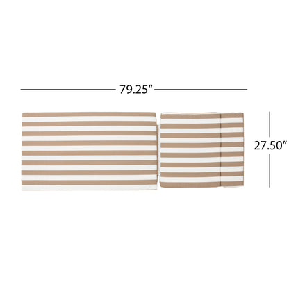 Set di cuscini da esterno Salem per chaise longue - Solo cuscini (set di 2) di Christopher Knight Home - 79,25 L x 27,50 W x 1,50 H