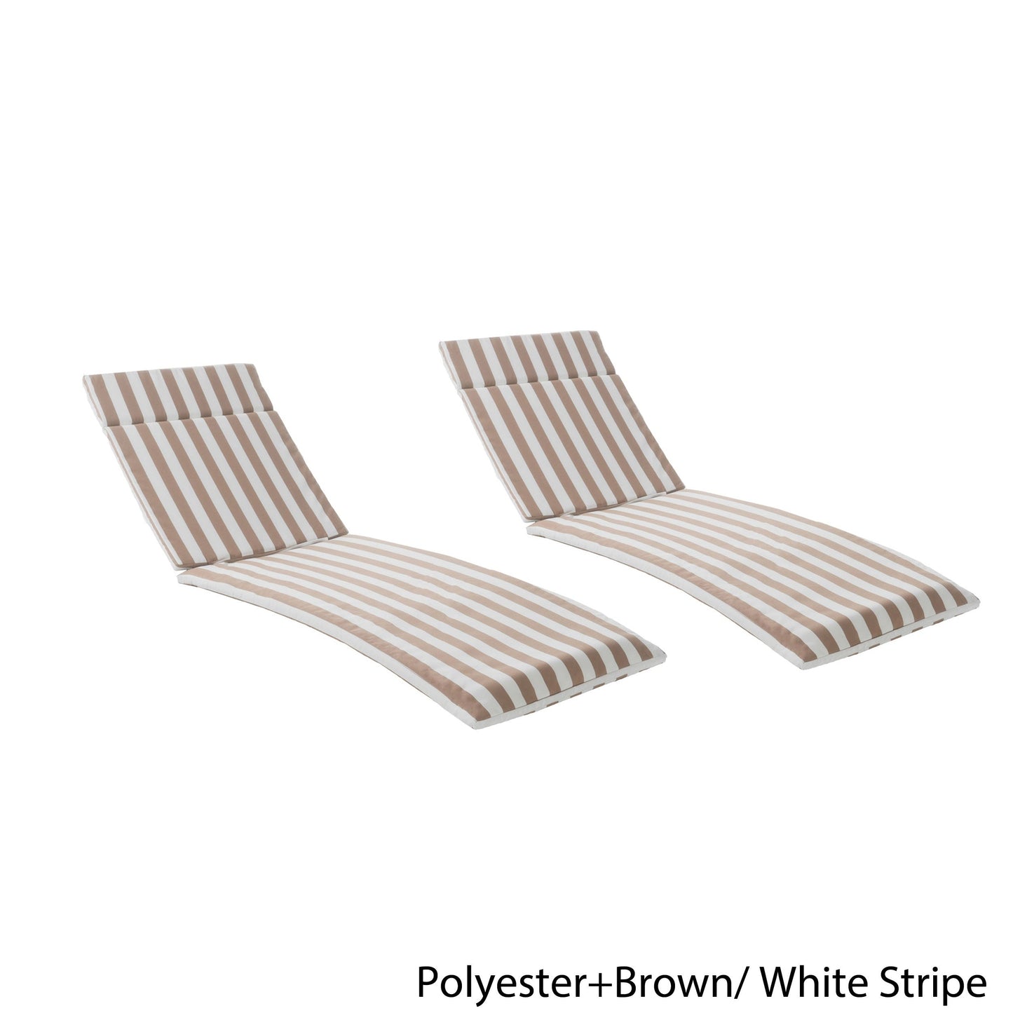 Set di cuscini da esterno Salem per chaise longue - Solo cuscini (set di 2) di Christopher Knight Home - 79,25 L x 27,50 W x 1,50 H