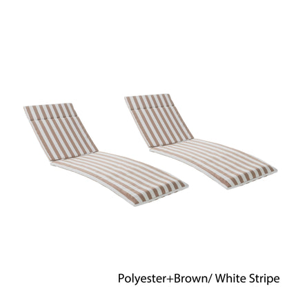 Set di cuscini da esterno Salem per chaise longue - Solo cuscini (set di 2) di Christopher Knight Home - 79,25 L x 27,50 W x 1,50 H