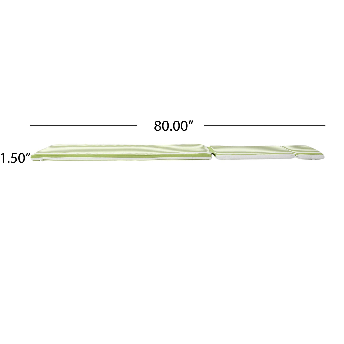 Set di cuscini da esterno Salem per chaise longue - Solo cuscini (set di 2) di Christopher Knight Home - 79,25 L x 27,50 W x 1,50 H