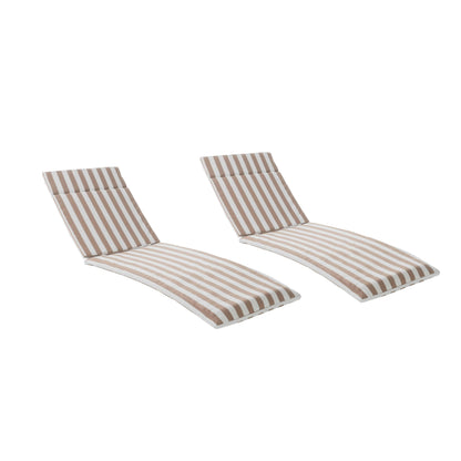 Set di cuscini da esterno Salem per chaise longue - Solo cuscini (set di 2) di Christopher Knight Home - 79,25 L x 27,50 W x 1,50 H