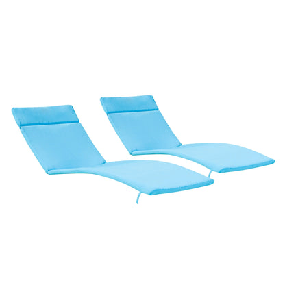 Set di cuscini da esterno Salem per chaise longue - Solo cuscini (set di 2) di Christopher Knight Home - 79,25 L x 27,50 W x 1,50 H
