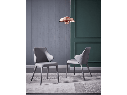 Sedia da pranzo Kristina in grigio