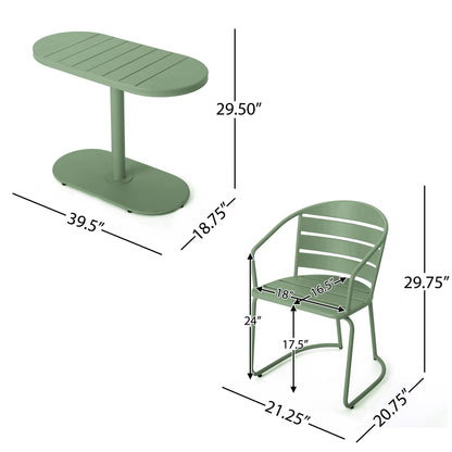 Set da bistrot da esterno Santa Monica da 3 pezzi di Christopher Knight Home