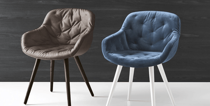 Sedia da pranzo Igloo, imbottita