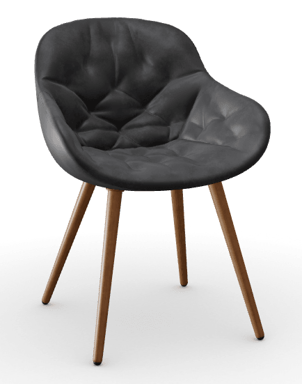 Sedia da pranzo Igloo, imbottita