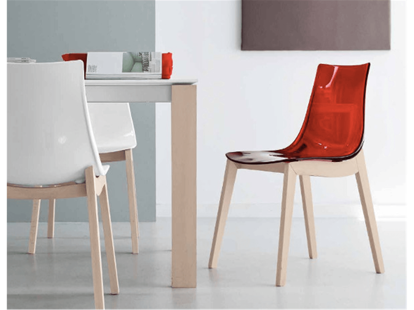 Sedia da pranzo moderna italiana a LED