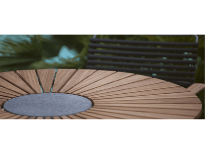 Tavolo da pranzo circolare in bambù