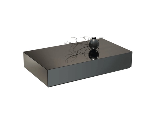 Tavolino da caffè in vetro fumé Cabrini