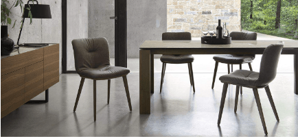 Sedia da pranzo morbida Annie I