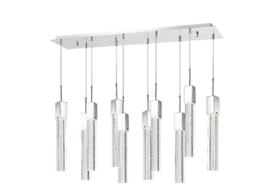 Lampadario rettangolare in cristallo Kay - Lampada a sospensione XL 15