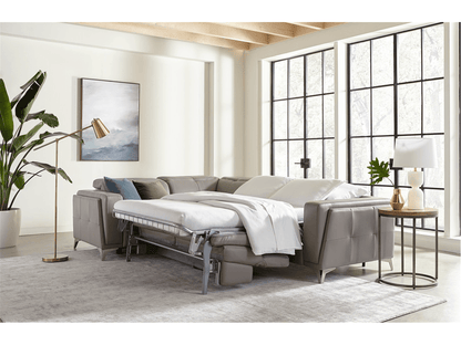 Divano componibile in pelle Kami