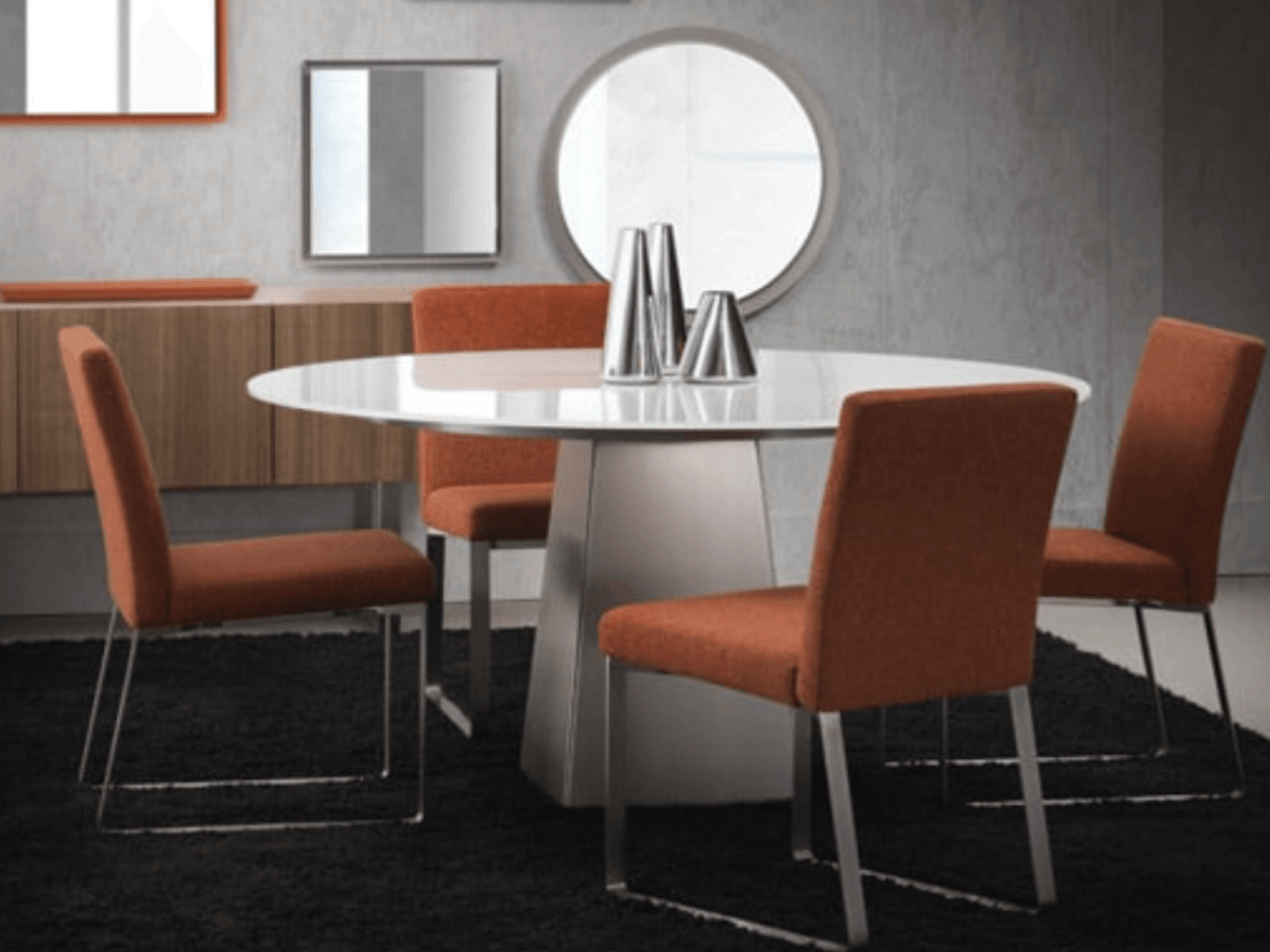 Tavolo rotondo scarlatto 60 pollici