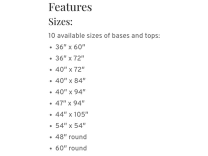 Tavolo rotondo scarlatto 60 pollici