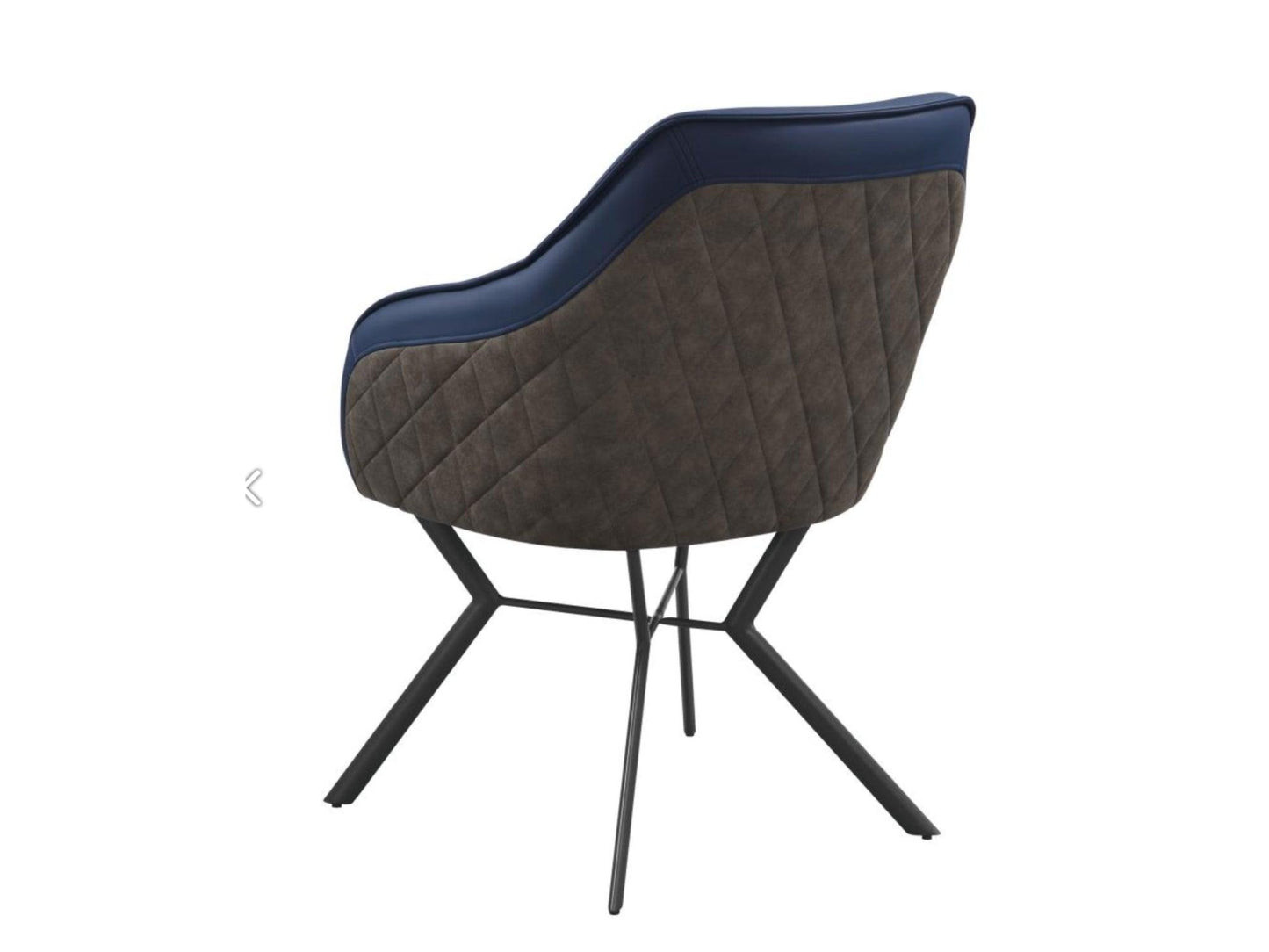 Sedia da pranzo Ameri (set di 2) blu e tortora