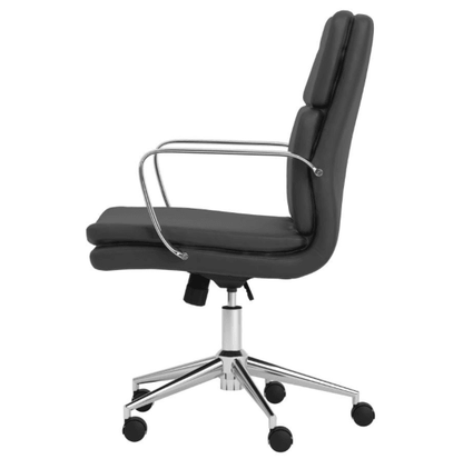 Sedia da ufficio di metà secolo con schienale medio