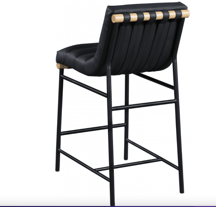 Sgabello da bar in pelle Blake