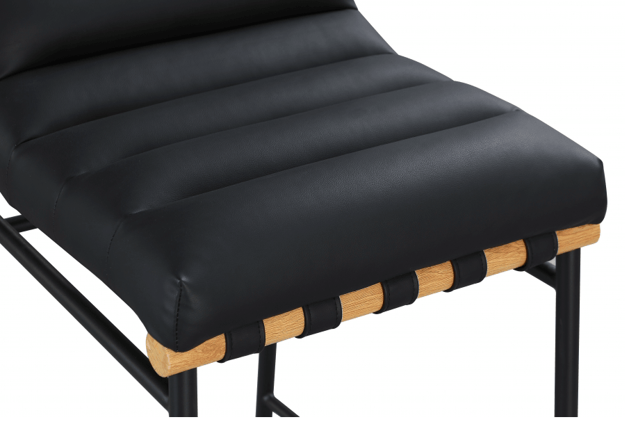 Sgabello da bar in pelle Blake