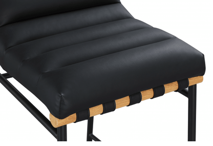 Sgabello da bar in pelle Blake