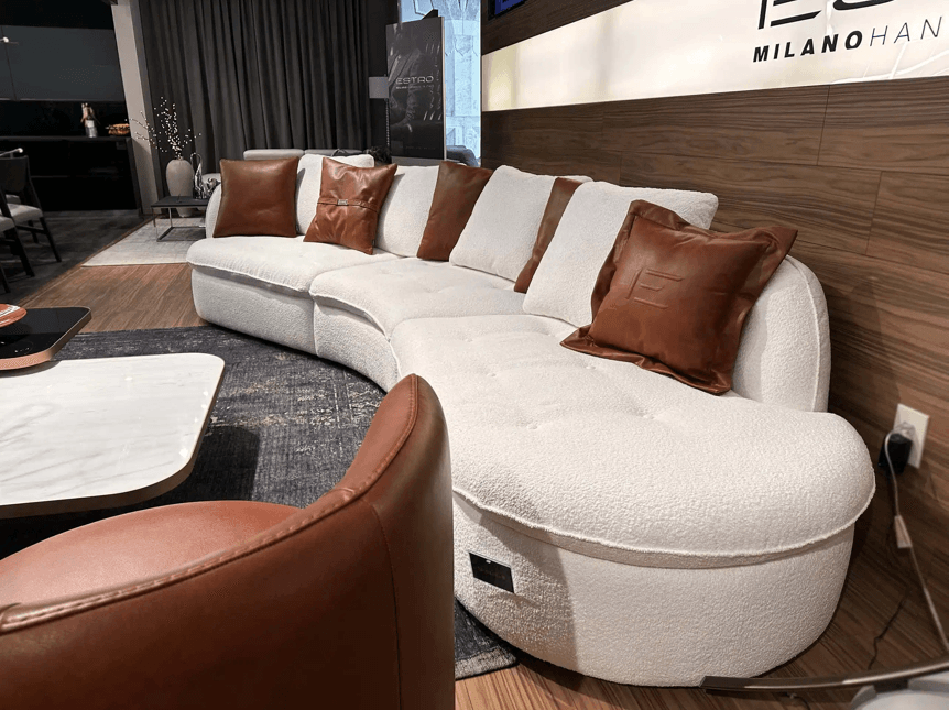 Divano in tessuto Vela 3 pezzi