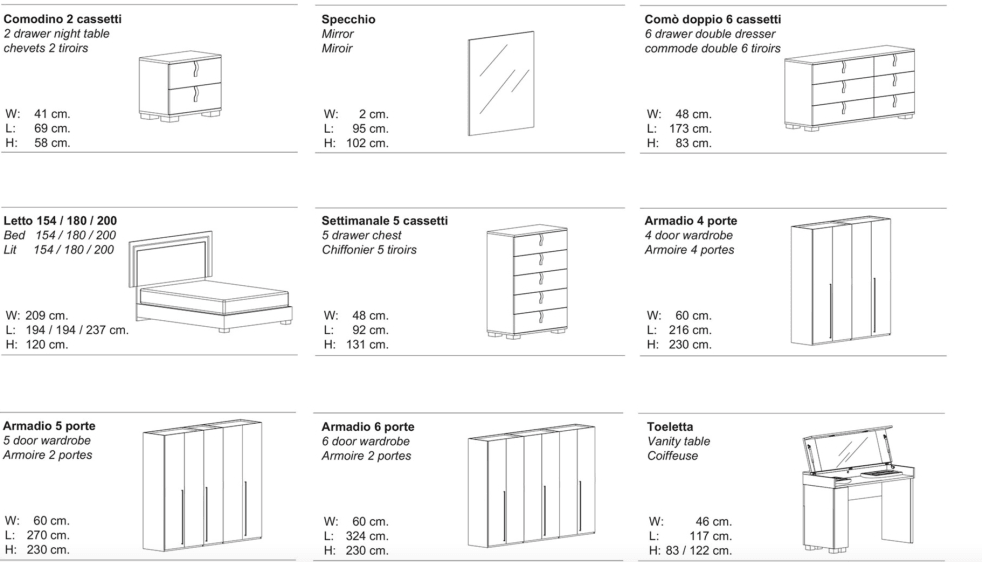 Collezione Letto Bedroom