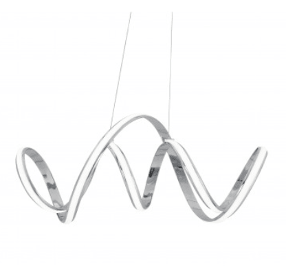 Pendente Onix Swirl, cromato