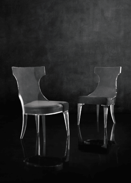 Sedia da pranzo in acrilico Tahila di Benhardt