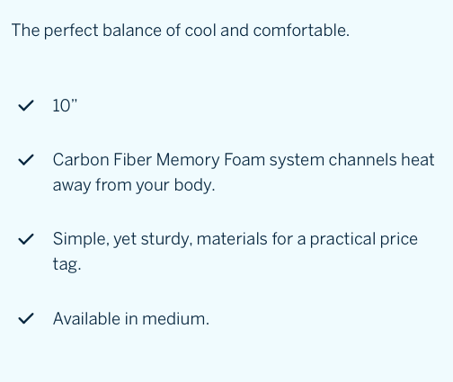 Materasso iComfort CF1000 di Serta