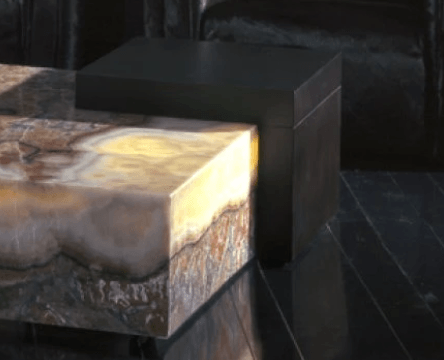 Parte in legno Wenge opaco per tavolo da cocktail quadrato