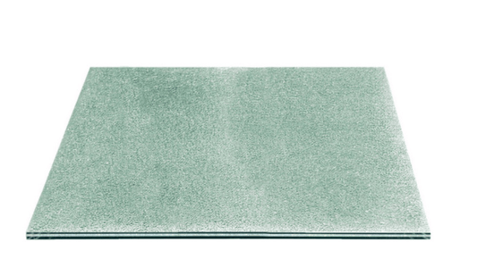 Piano in vetro craquelé quadrato da 60 cm