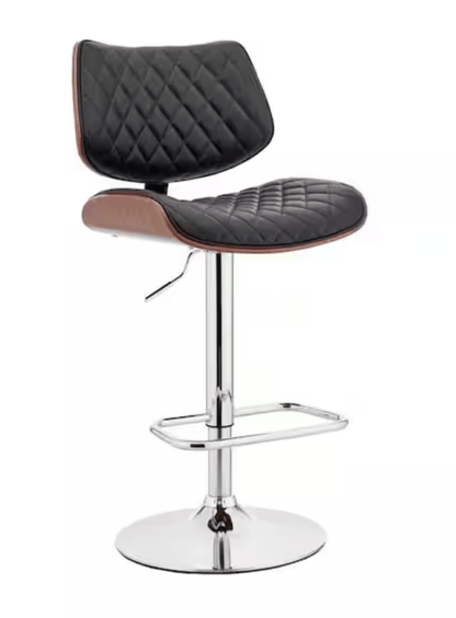 Sgabello da bar LeMas noce e nero