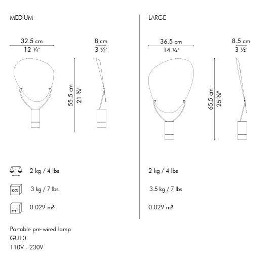 LAMPADA DA TAVOLO SHIREEN, MEDIA