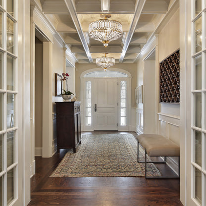 Lampada da soffitto semi-incassata in vetro a più livelli Silver Orchid Furey bronzo/oro - 14,75 L x 14,75 W x 15,25 H