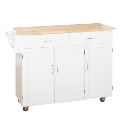 Carrello da cucina Simple Living Addie con piano in legno