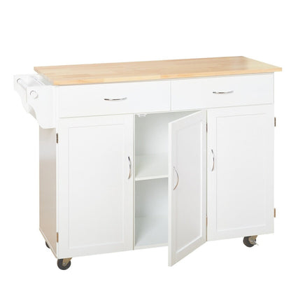 Carrello da cucina Simple Living Addie con piano in legno