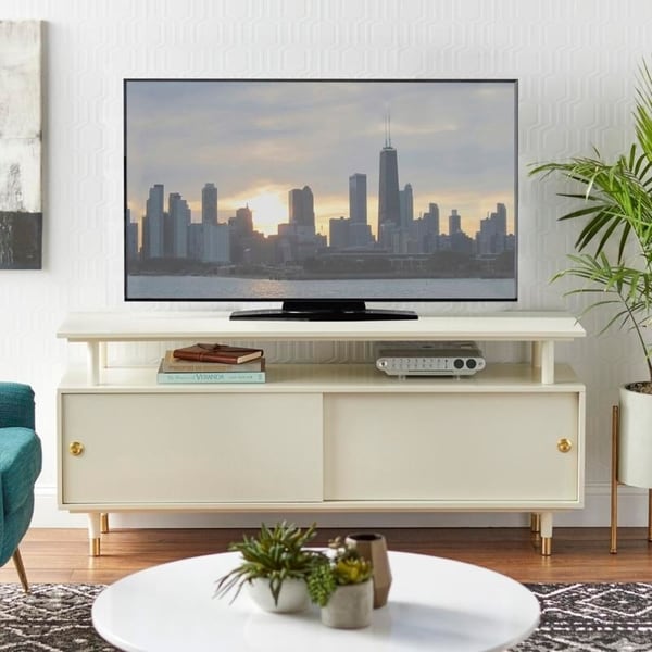 Mobile TV in legno moderno di metà secolo Margo di Simple Living
