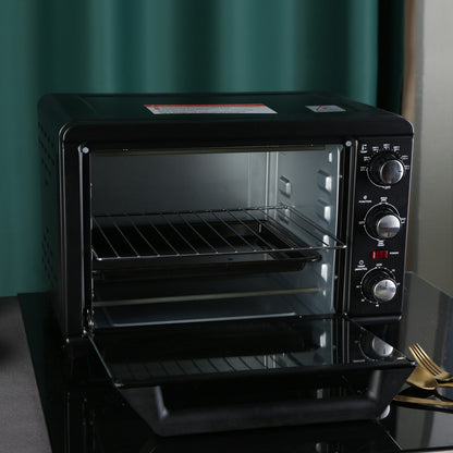 Forno tostapane semplice con capacità di 20 litri, tostapane da banco compatto, facile da controllare con timer, cottura, grigliatura e tostatura.