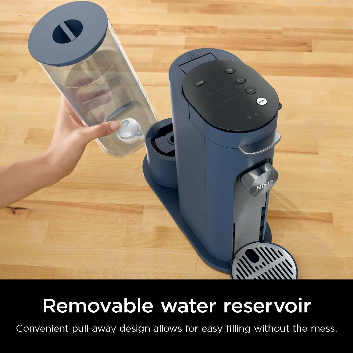 Macchina per caffè monodose, compatibile con K-Cup, serbatoio da 56 once, 6 formati di caffè da 24 once, opzione caffè freddo