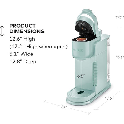 Macchina per caffè K-Cup monodose, 3 livelli di infusione, infusione forte, serbatoio da 42 once, menta