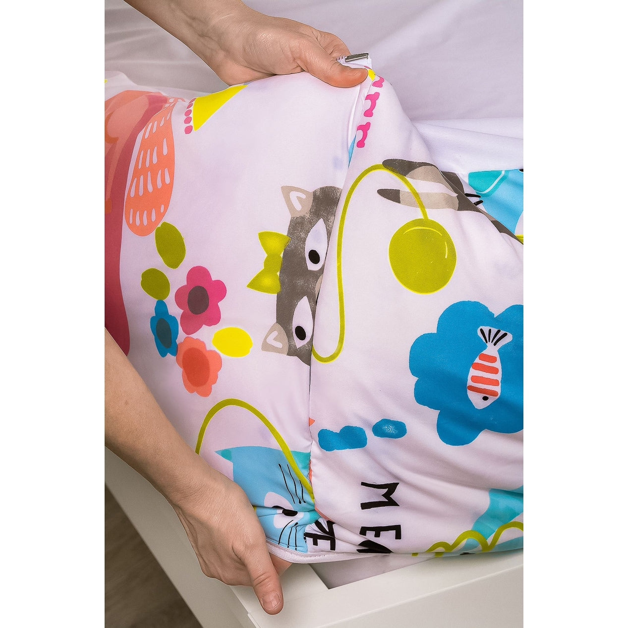 Siscovers I Heart Cats Bunkie Deluxe Set di biancheria da letto con cerniera