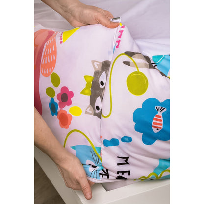 Siscovers I Heart Cats Bunkie Deluxe Set di biancheria da letto con cerniera