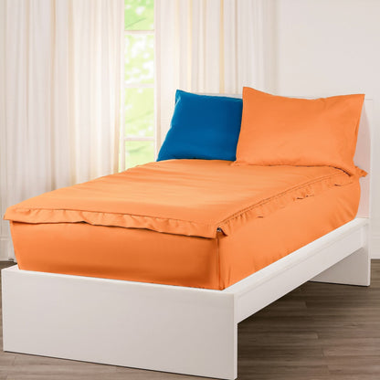 Set di biancheria da letto Deluxe con cerniera Siscovers Orange Bunkie