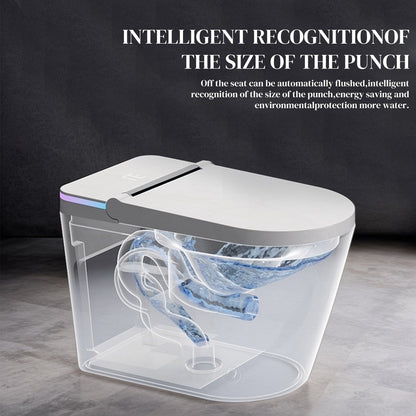 WC intelligente, WC bidet monoblocco per bagni, WC moderno allungato con acqua calda, doppio scarico automatico, funzionamento con sensore a pedale