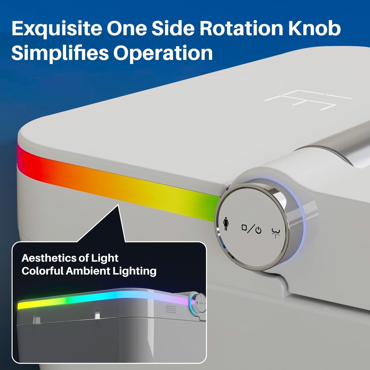 WC intelligente, WC bidet monoblocco per bagni, WC moderno allungato con acqua calda, doppio scarico automatico, funzionamento con sensore a pedale