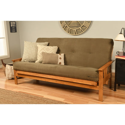 Solo materasso futon sostitutivo Somette in schiuma ad alta densità e molle, dimensioni standard (struttura non inclusa)