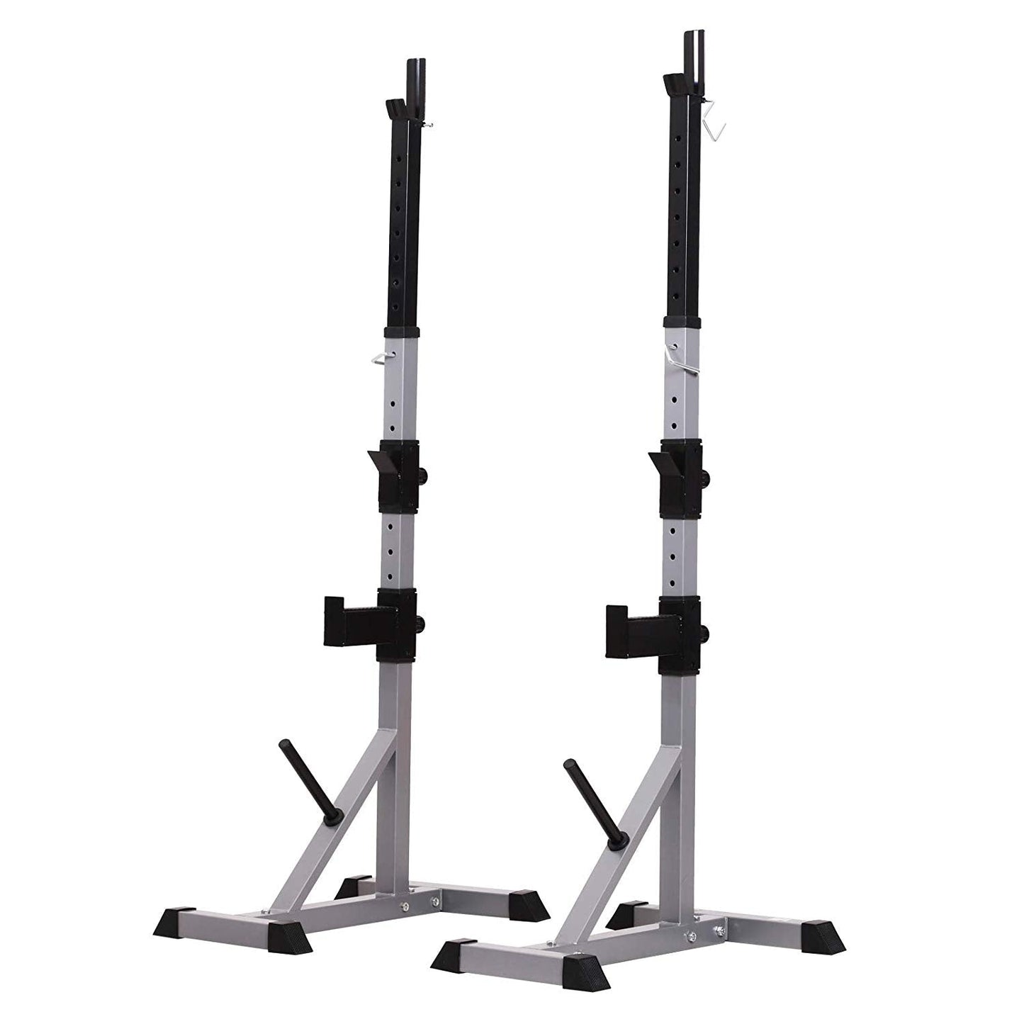 Soozier Steel Rack per squat/panca con bilanciere regolabile in altezza in 2 pezzi - N/D