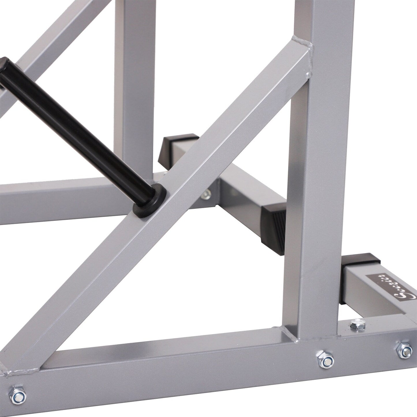 Soozier Steel Rack per squat/panca con bilanciere regolabile in altezza in 2 pezzi - N/D